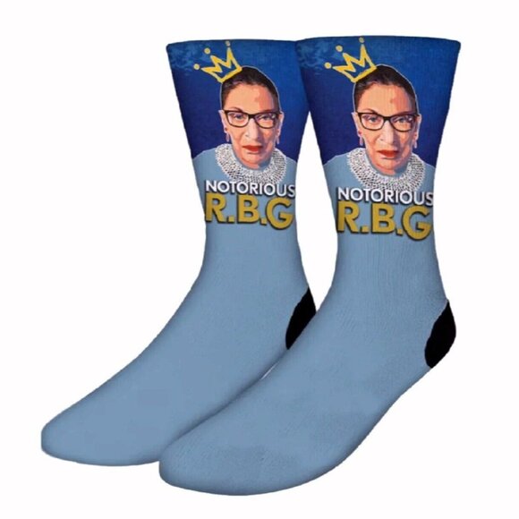 Notorious R.B.G. Supreme Court Justice Ginsburg Socks NEW Fast Ship - Picture 1 of 3